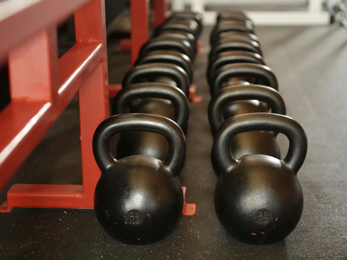 image of different kettlebells